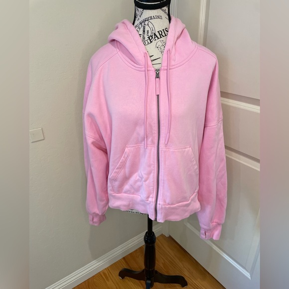 JoyLab Jackets & Blazers - JoyLab Bright Pink Size Large ZipUp Hoodie